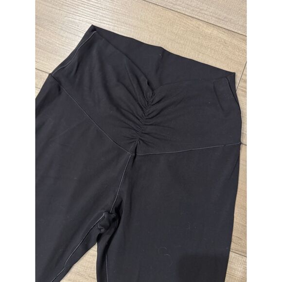 OFFLINE By Aerie Real Me High Rise Waisted Ruched Flare Leggings Black Large L - Picture 4 of 4